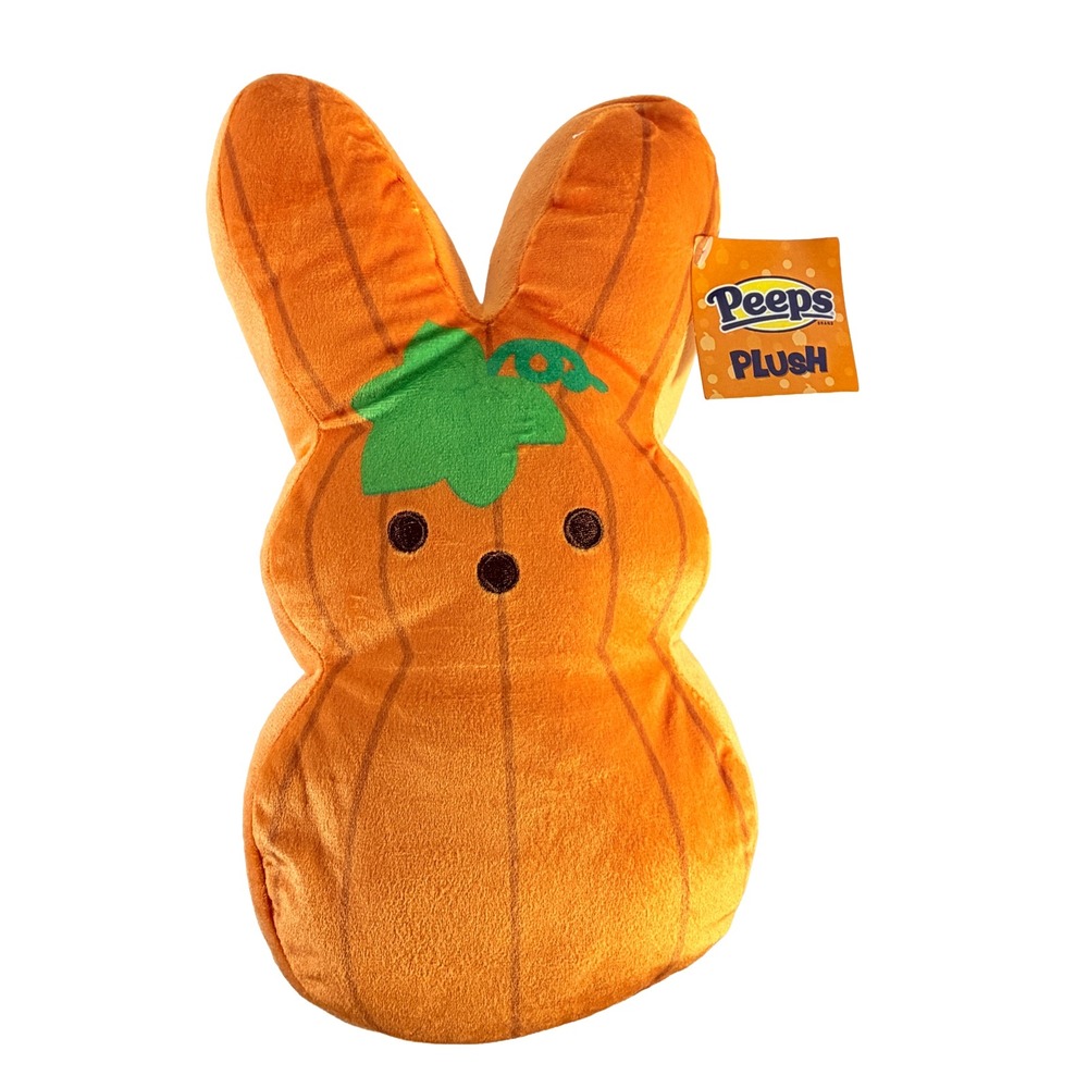 Dan Dee Peeps Bunny Pumpkin Orange Halloween Plush Stuffed Animal 11 Inch